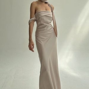 2iff Платье атласное молочное