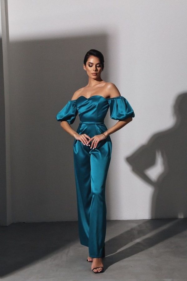 Комплект атласный изумруд