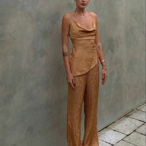 Комплект атласный медь