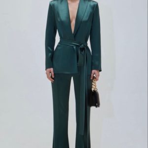 Без названия (5) Комплект атласный зелёный