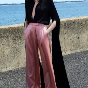 Без названия (6) Брюки атлас розовые